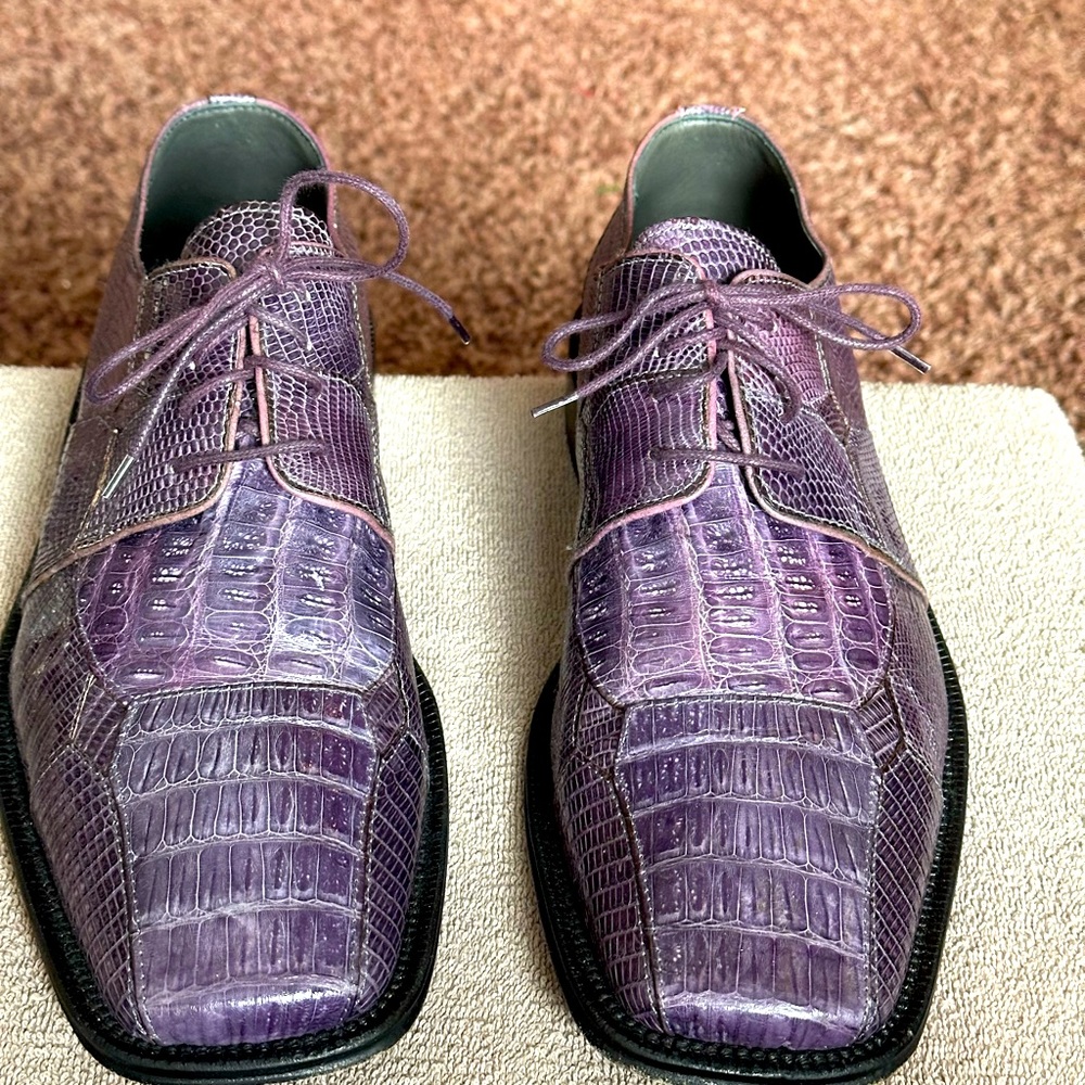David Eden Men’s Genuine. CROCODILE/LIZARD Shoes